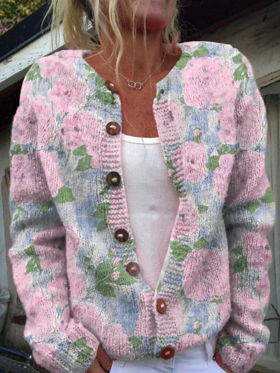 Estelle | Elegant Flower Print Vest
