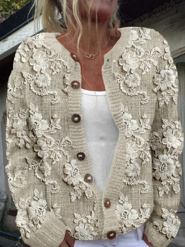 Estelle | Elegant Flower Print Vest